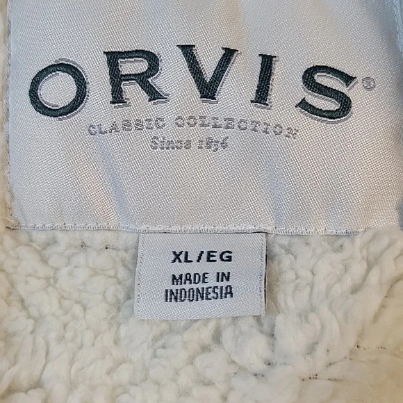 ORVIS Men's Fleece Lined Quarter Zip Pullover Blue XL/EG NWT‎ - Picture 7 of 9